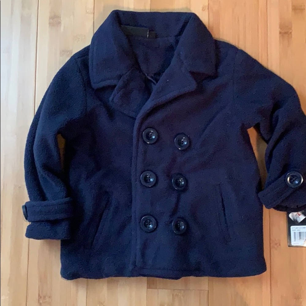 NWT Navy Peacoat - Picture 1 of 4